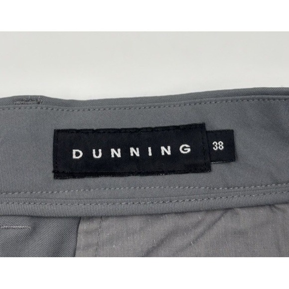 Dunning Men's 38 Everbest Polyester Blend Gray 10" Chino Athletic Shorts - Picture 2 of 9